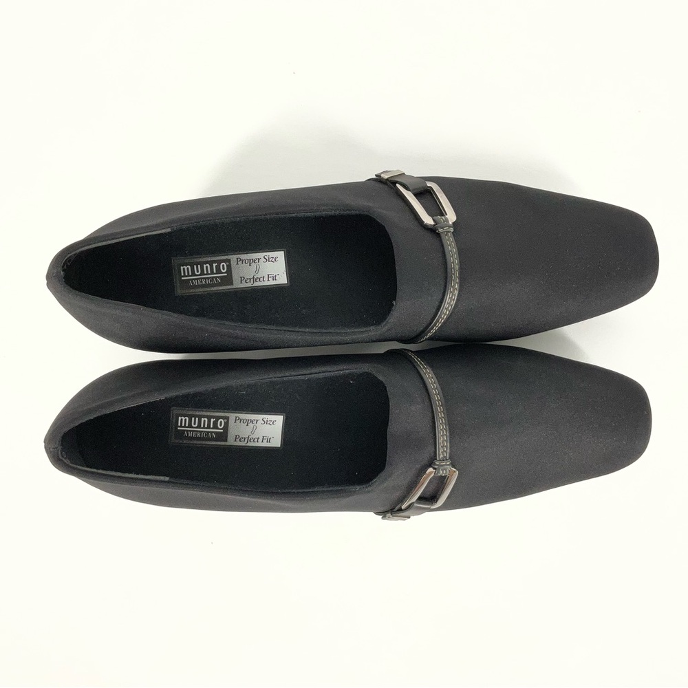 Munro American Classic Black Pumps | Womens Size 9 SS (Super Slim) Comfort Heels - Picture 7 of 10